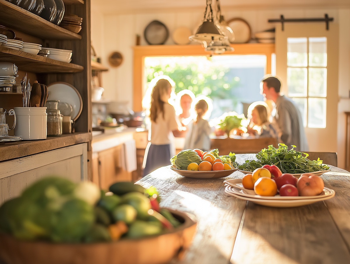 Italiensk madlavning i sommerhus i Italien